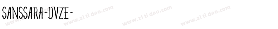 SansSara-DVZE字体转换