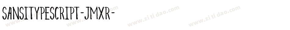 SansitypeScript-jMXR字体转换