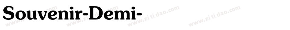 Souvenir-Demi字体转换