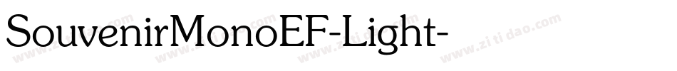 SouvenirMonoEF-Light字体转换