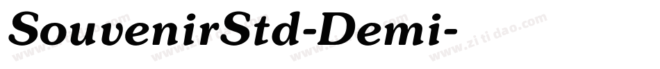 SouvenirStd-Demi字体转换
