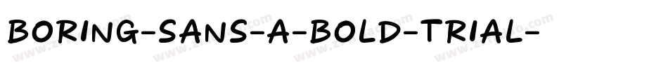 Boring-Sans-A-Bold-trial字体转换