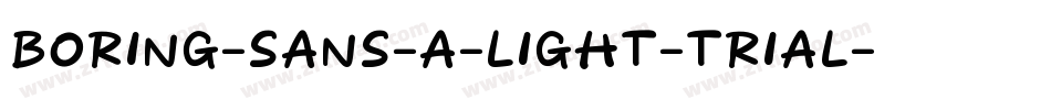 Boring-Sans-A-Light-trial字体转换
