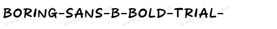Boring-Sans-B-Bold-trial字体转换