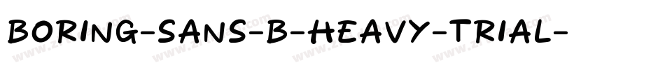 Boring-Sans-B-Heavy-trial字体转换
