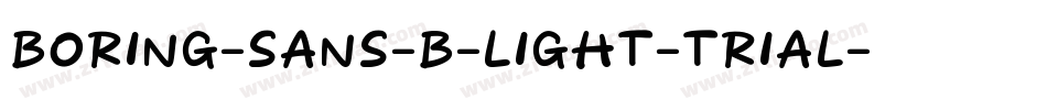 Boring-Sans-B-Light-trial字体转换
