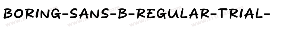 Boring-Sans-B-Regular-trial字体转换