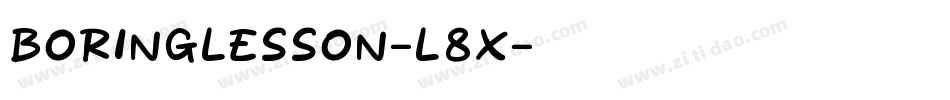 BoringLesson-l8X字体转换