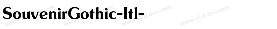 SouvenirGothic-Itl字体转换
