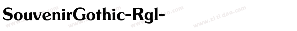 SouvenirGothic-Rgl字体转换