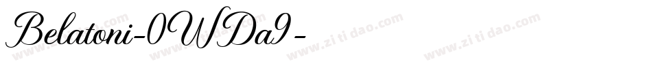 Belatoni-0WDa9字体转换