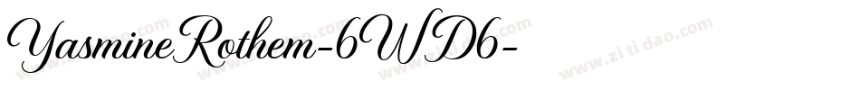 YasmineRothem-6WD6字体转换