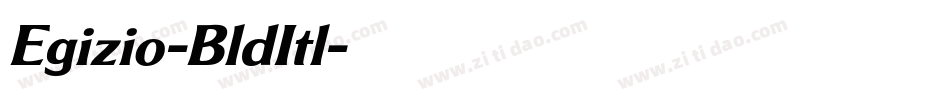 Egizio-BldItl字体转换