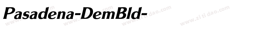 Pasadena-DemBld字体转换
