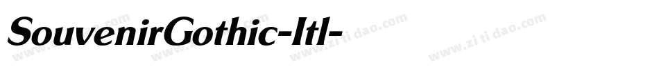 SouvenirGothic-Itl字体转换