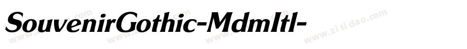 SouvenirGothic-MdmItl字体转换