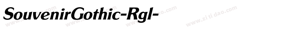 SouvenirGothic-Rgl字体转换