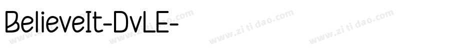 BelieveIt-DvLE字体转换