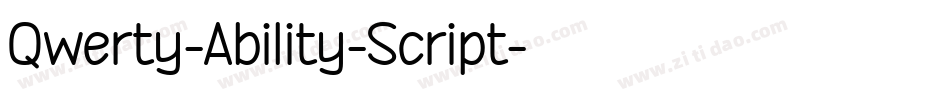 Qwerty-Ability-Script字体转换