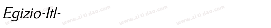 Egizio-Itl字体转换