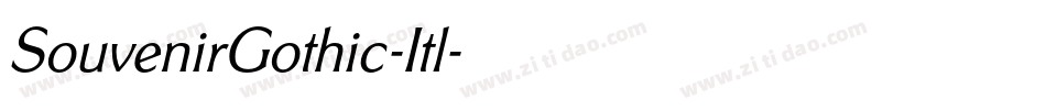 SouvenirGothic-Itl字体转换