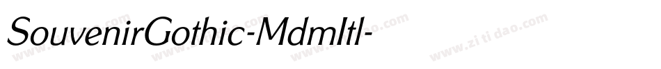 SouvenirGothic-MdmItl字体转换