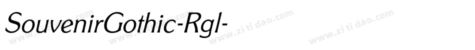 SouvenirGothic-Rgl字体转换