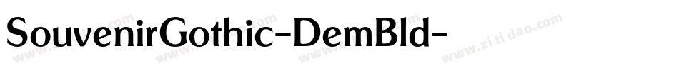 SouvenirGothic-DemBld字体转换