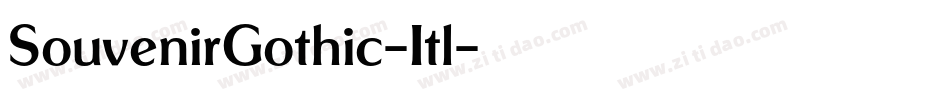 SouvenirGothic-Itl字体转换