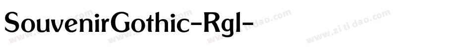 SouvenirGothic-Rgl字体转换