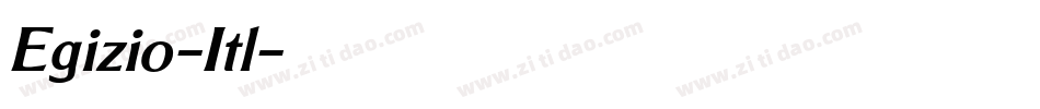 Egizio-Itl字体转换