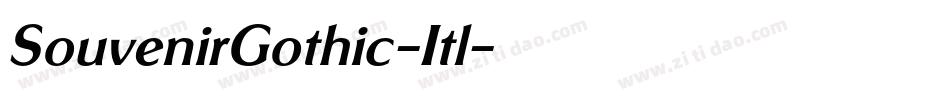 SouvenirGothic-Itl字体转换