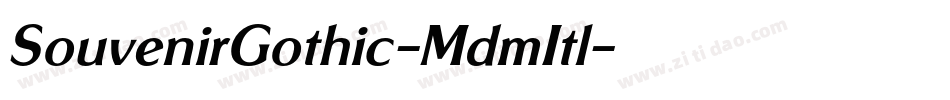 SouvenirGothic-MdmItl字体转换