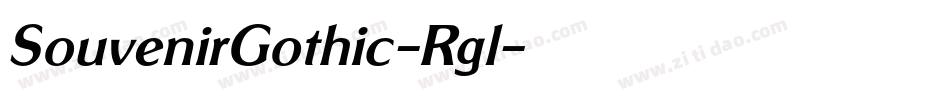SouvenirGothic-Rgl字体转换