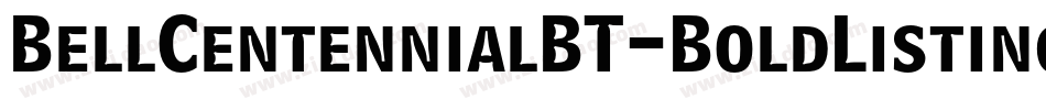 BellCentennialBT-BoldListing字体转换