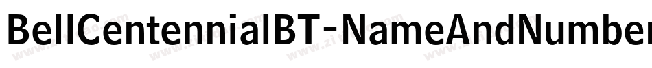BellCentennialBT-NameAndNumber字体转换