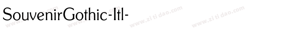 SouvenirGothic-Itl字体转换