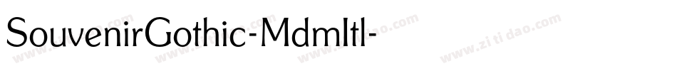 SouvenirGothic-MdmItl字体转换