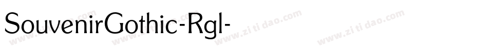 SouvenirGothic-Rgl字体转换