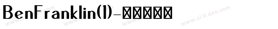 BenFranklin(1)字体转换