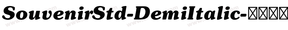 SouvenirStd-DemiItalic字体转换
