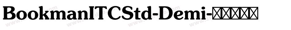 BookmanITCStd-Demi字体转换