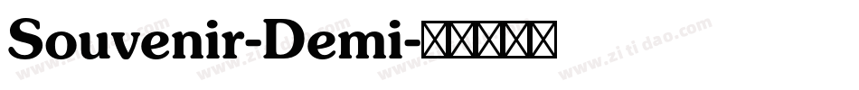 Souvenir-Demi字体转换