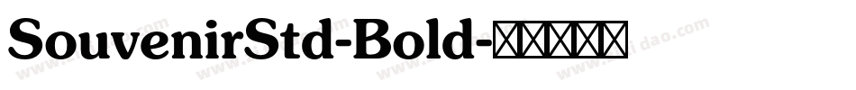 SouvenirStd-Bold字体转换