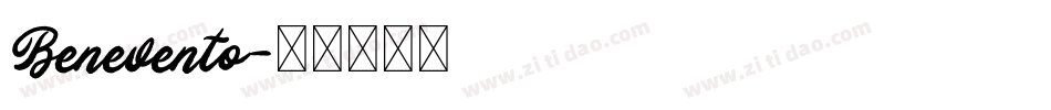 Benevento字体转换