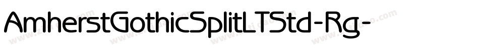 AmherstGothicSplitLTStd-Rg字体转换
