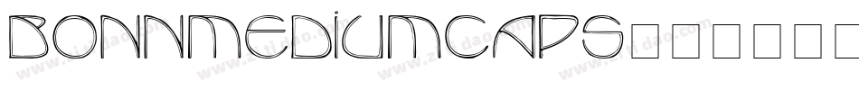 BonnMediumCaps字体转换