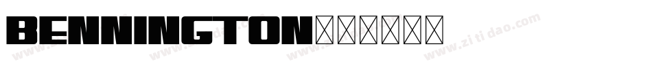 Bennington字体转换