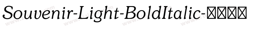 Souvenir-Light-BoldItalic字体转换