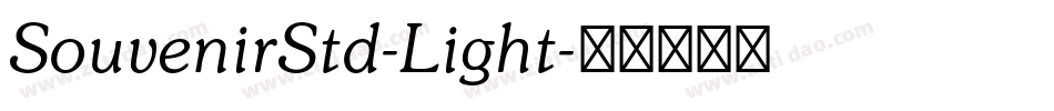 SouvenirStd-Light字体转换